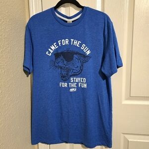 NWT Bench Mens Blue Graphic T-Shirt Short Sleeve Size Medium